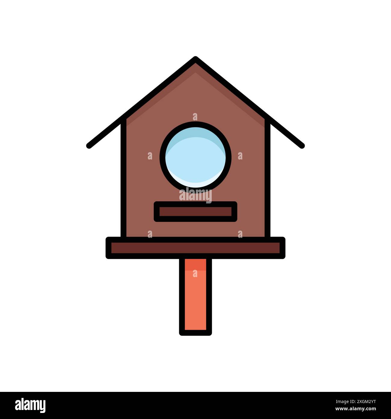 bird house icon vector design template in white background Stock Vector