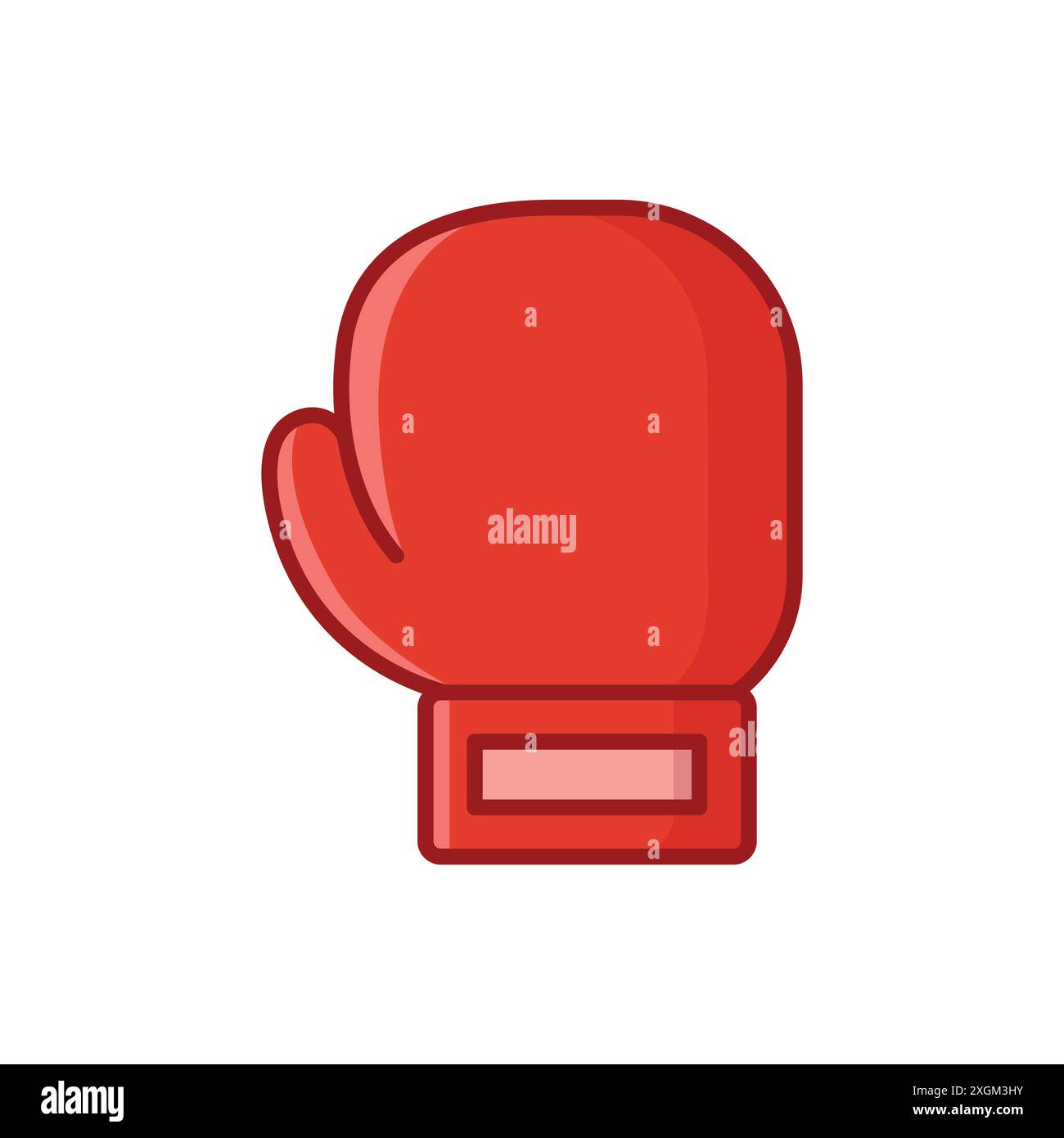 boxing glove icon vector design template in white background Stock ...