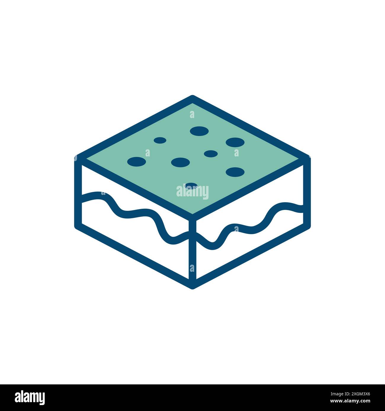 brownies icon vector design template in white background Stock Vector