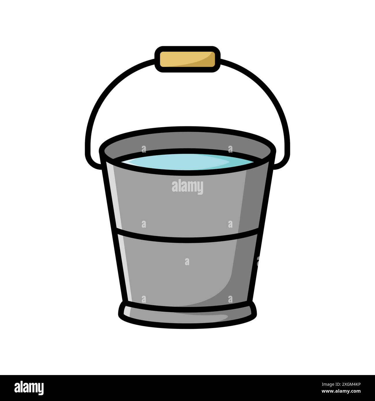 bucket icon vector design template in white background Stock Vector ...