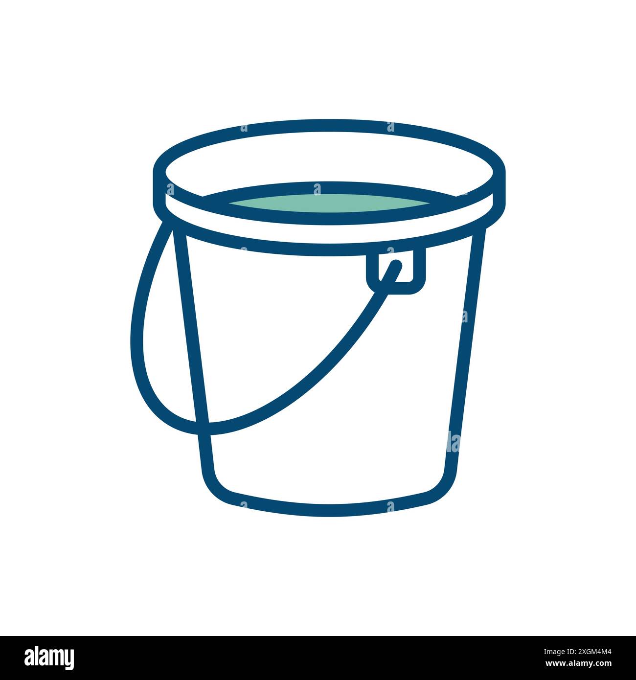 bucket icon vector design template in white background Stock Vector