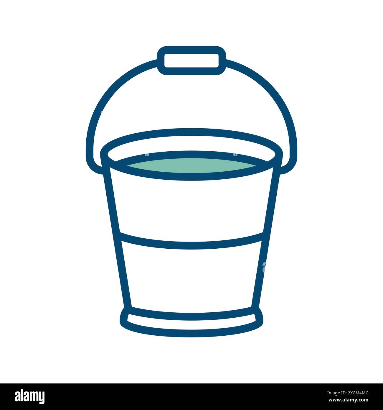 bucket icon vector design template in white background Stock Vector