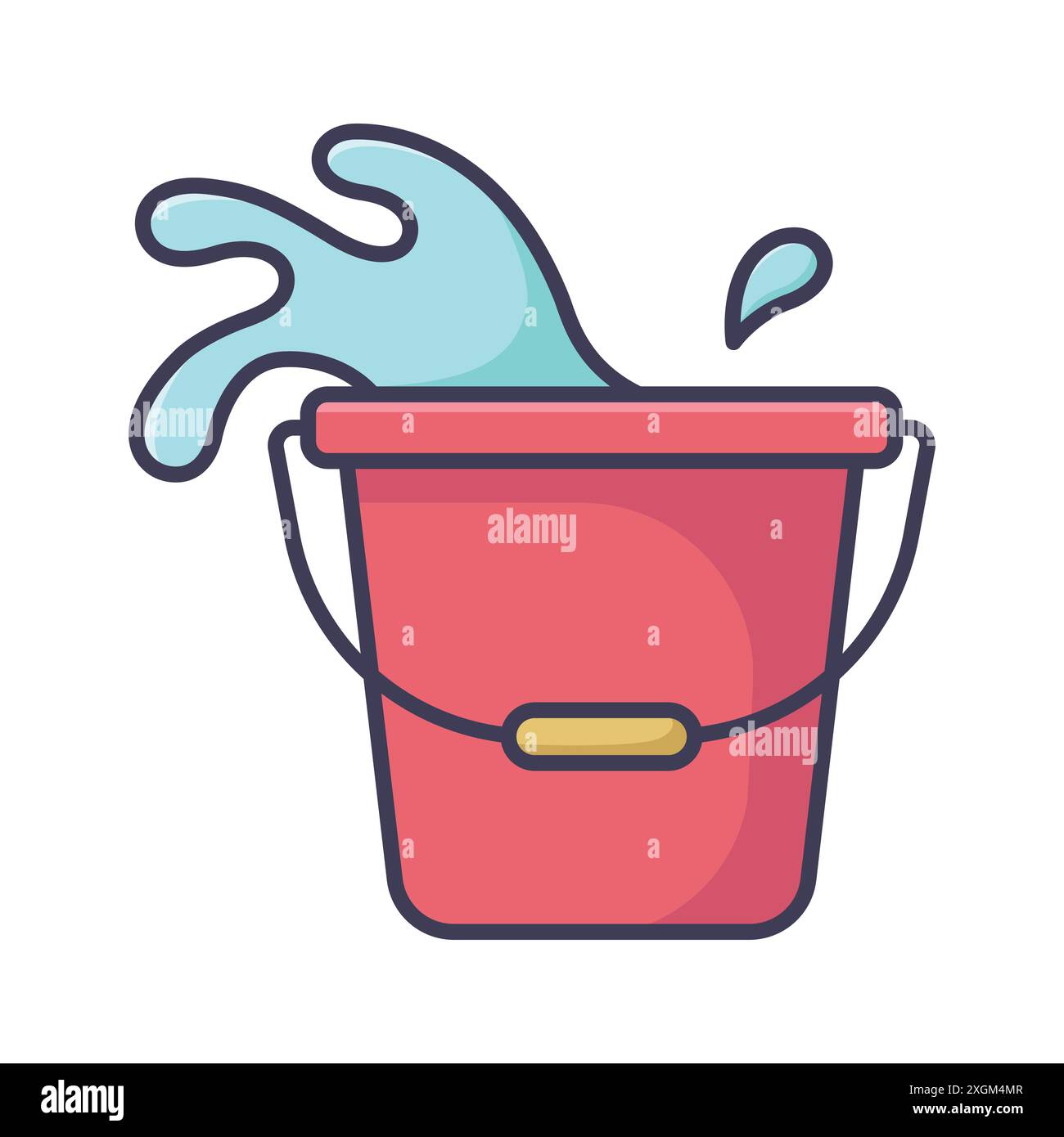 bucket icon vector design template in white background Stock Vector