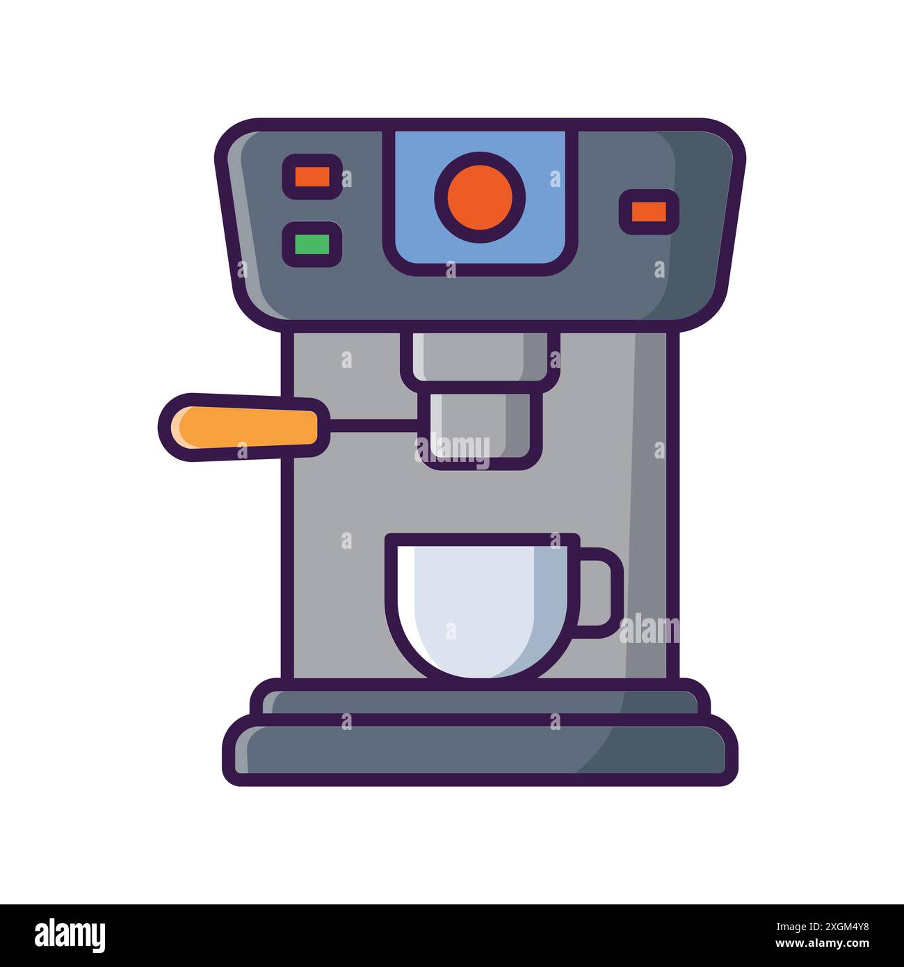 coffee maker icon vector design template in white background Stock Vector