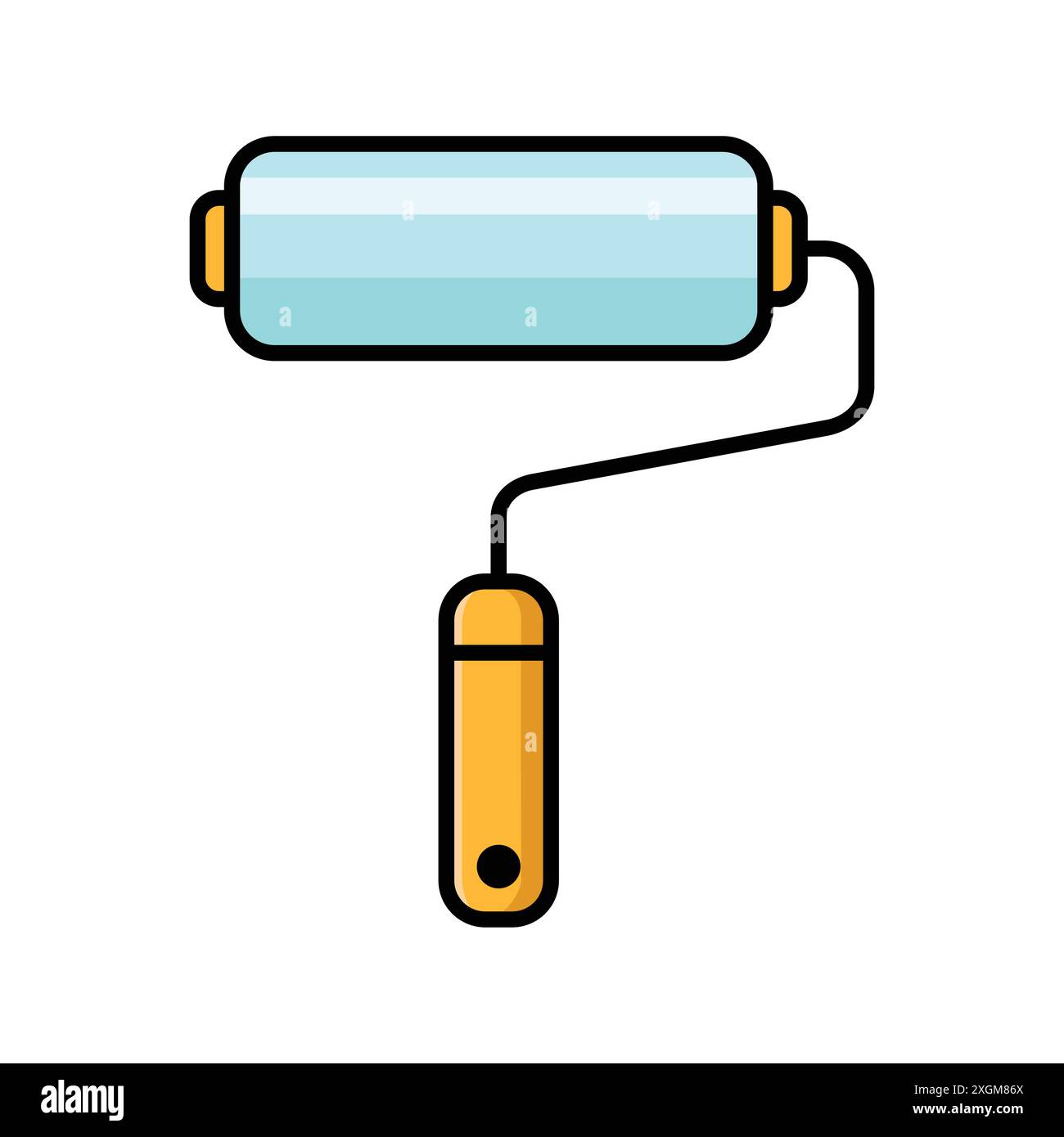 paint roller icon vector design template in white background Stock Vector
