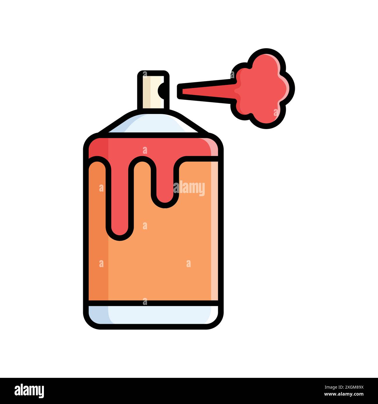 paint spray icon vector design template in white background Stock ...