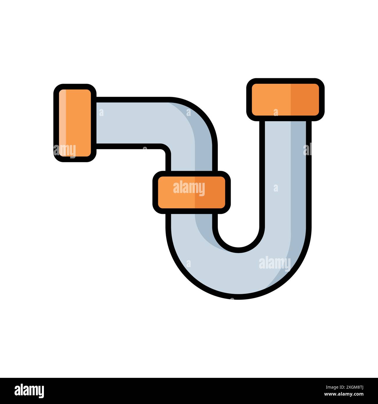 pipe plumbing icon vector design template in white background Stock Vector