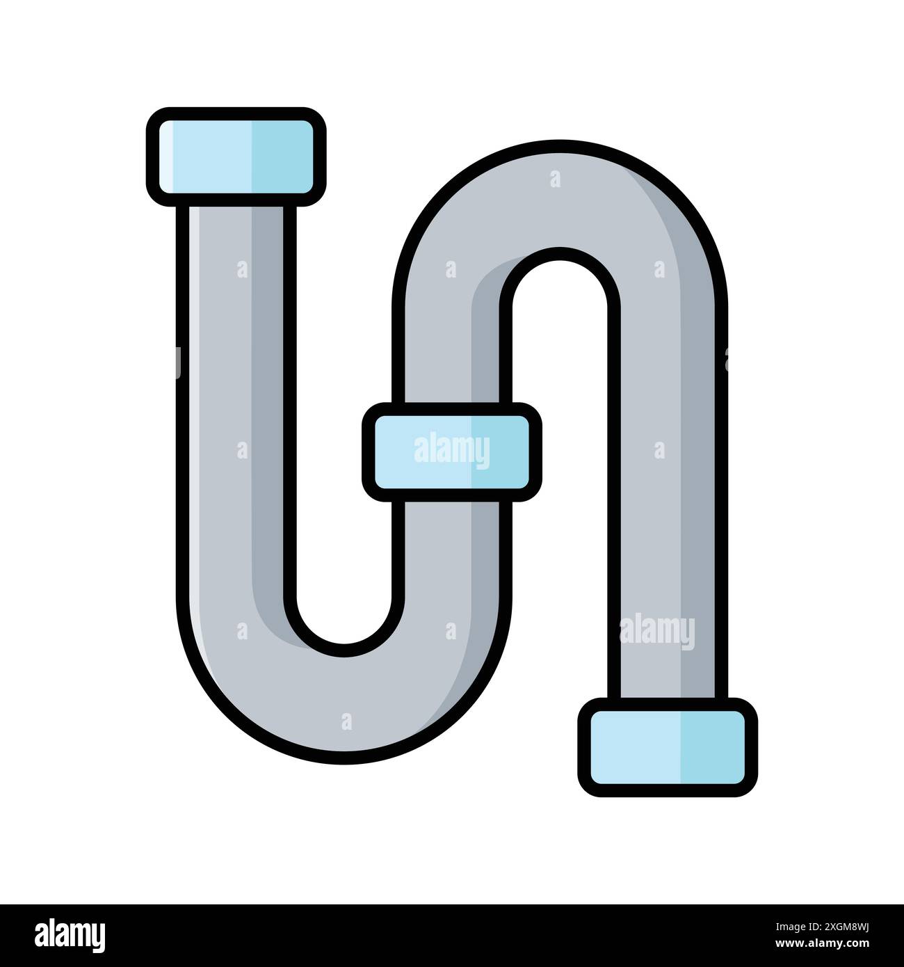 pipe plumbing icon vector design template in white background Stock Vector