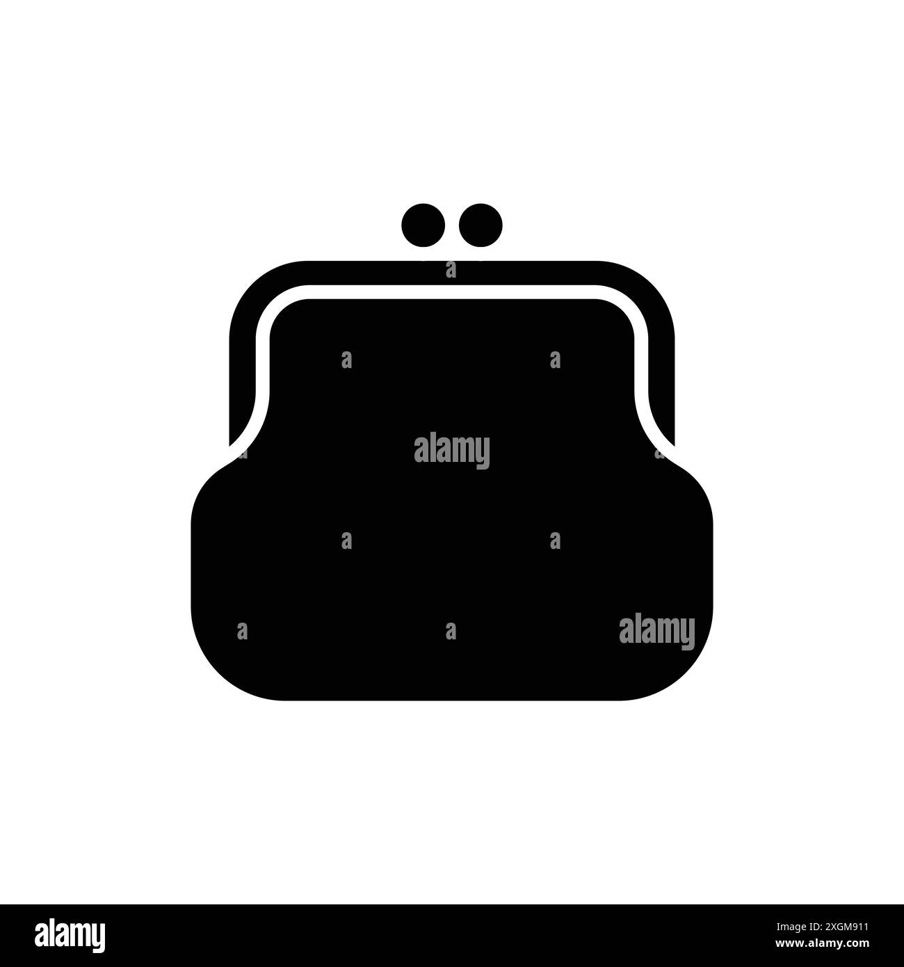purse icon vector design template in white background Stock Vector
