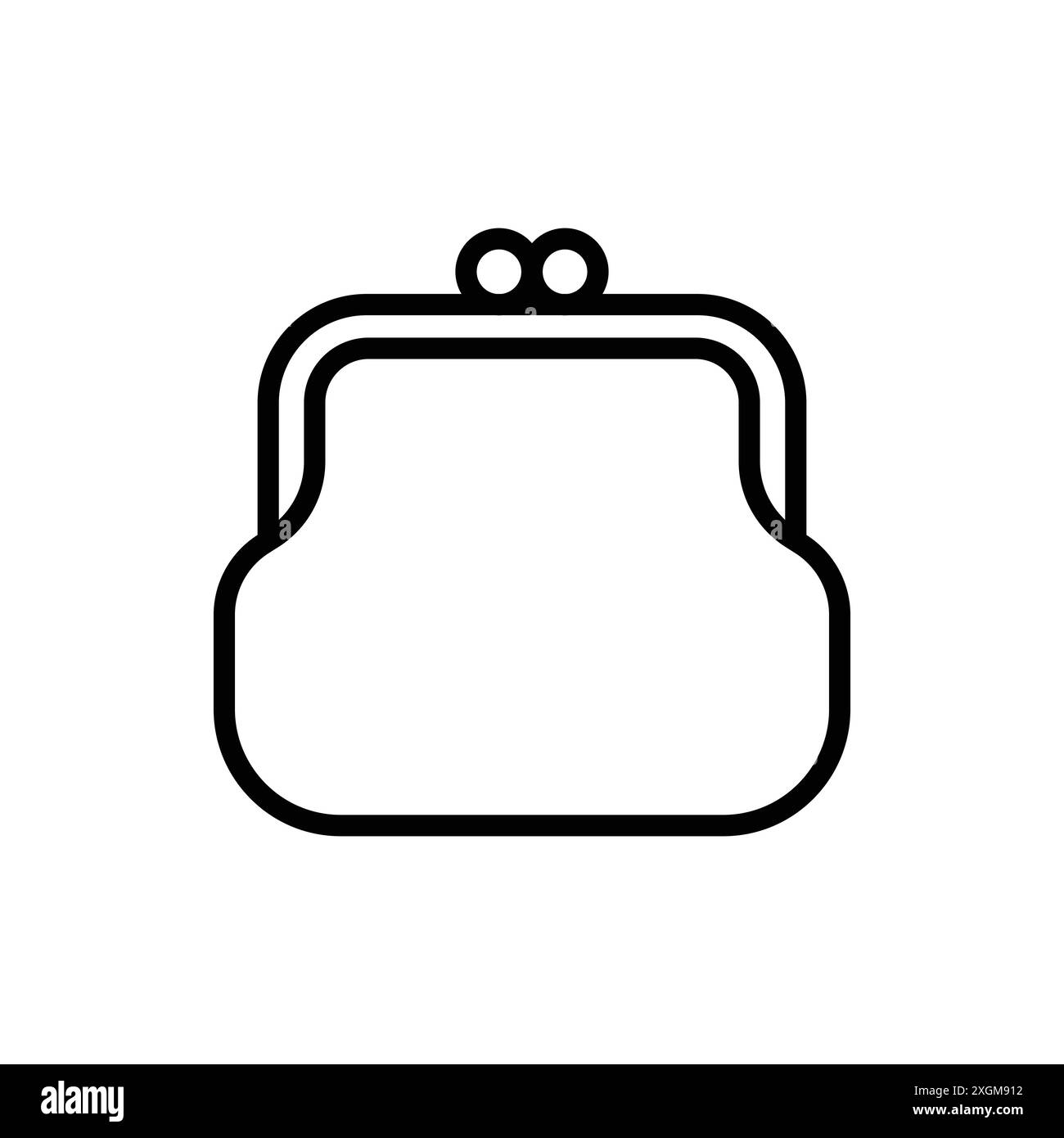 purse icon vector design template in white background Stock Vector