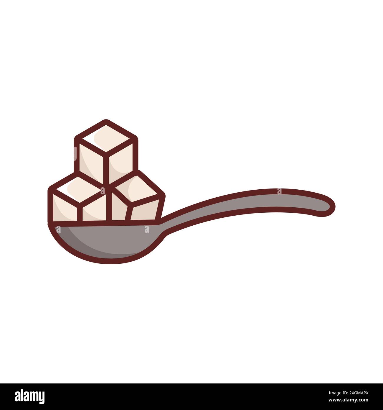 sugar icon vector design template in white background Stock Vector