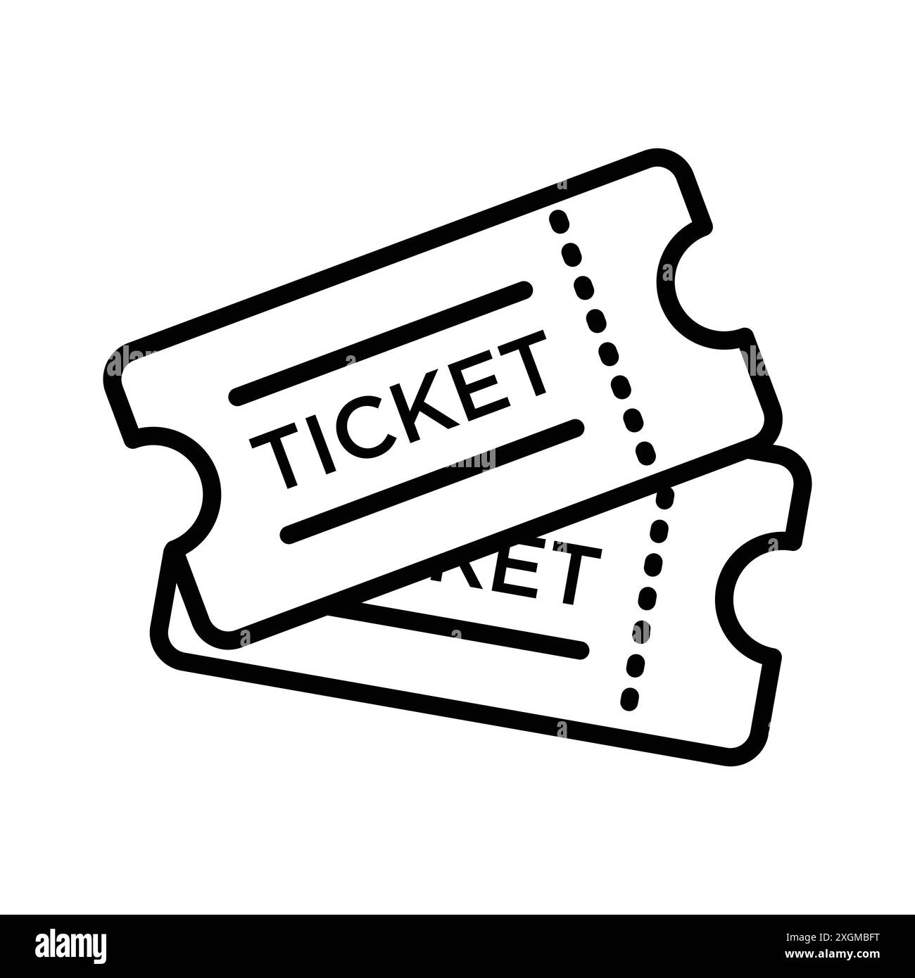 ticket icon vector design template in white background Stock Vector ...