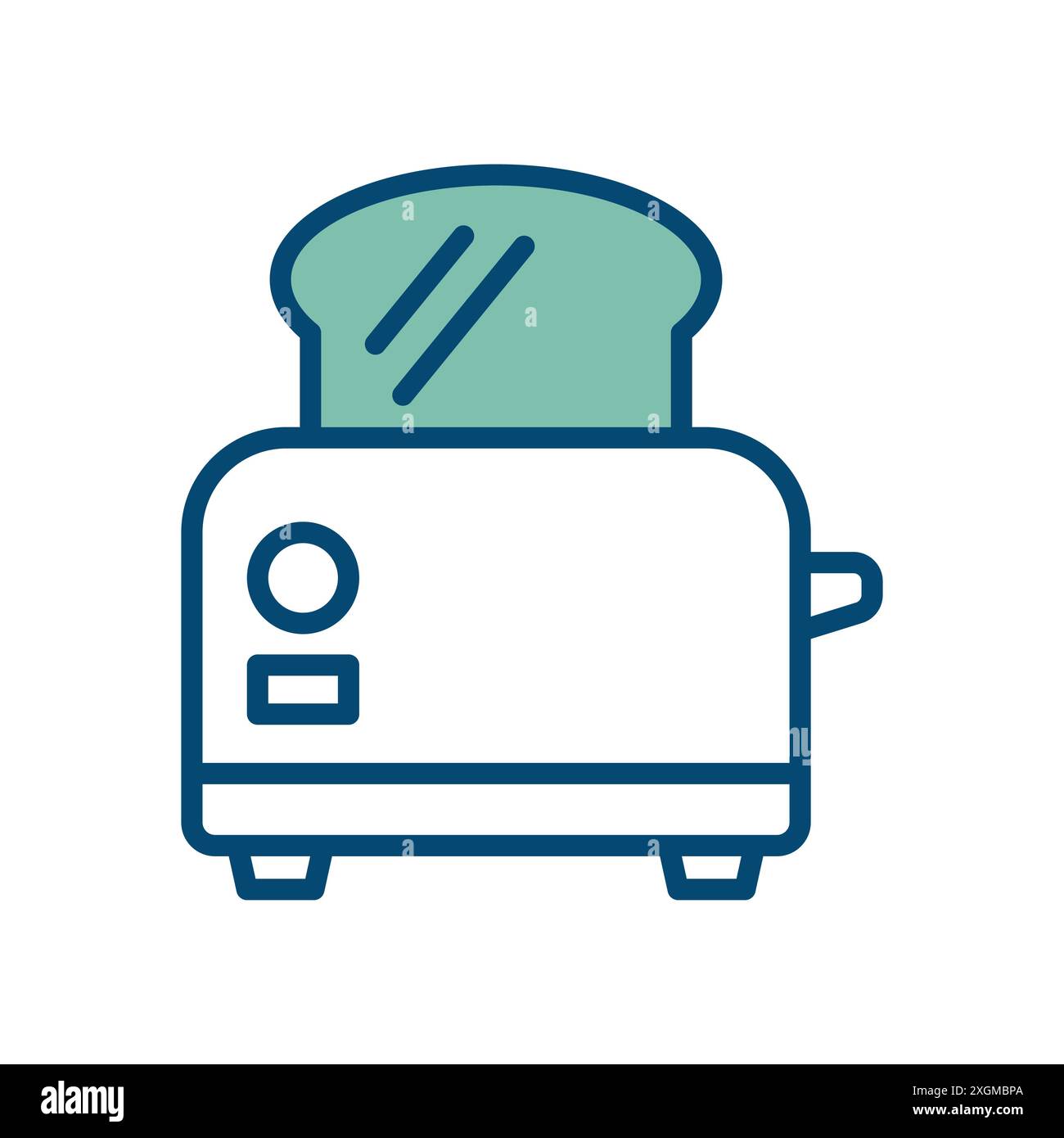 toaster icon vector design template in white background Stock Vector