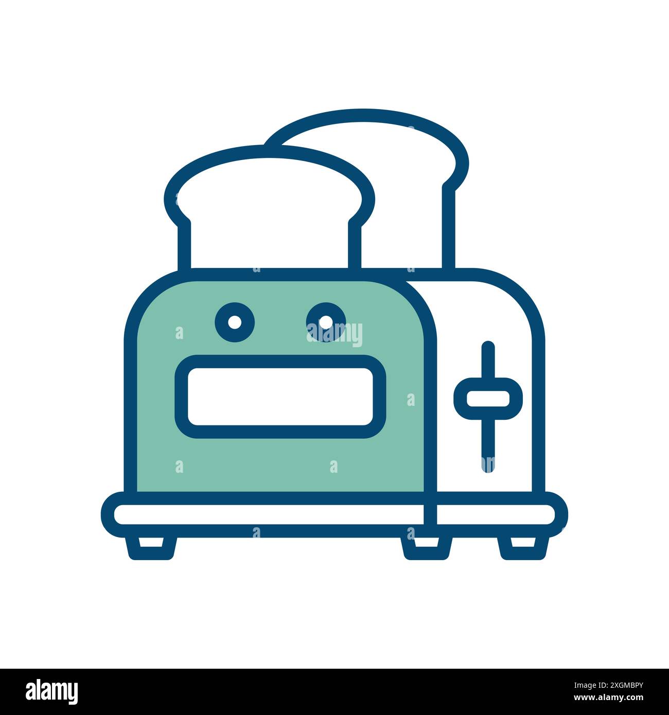toaster icon vector design template in white background Stock Vector