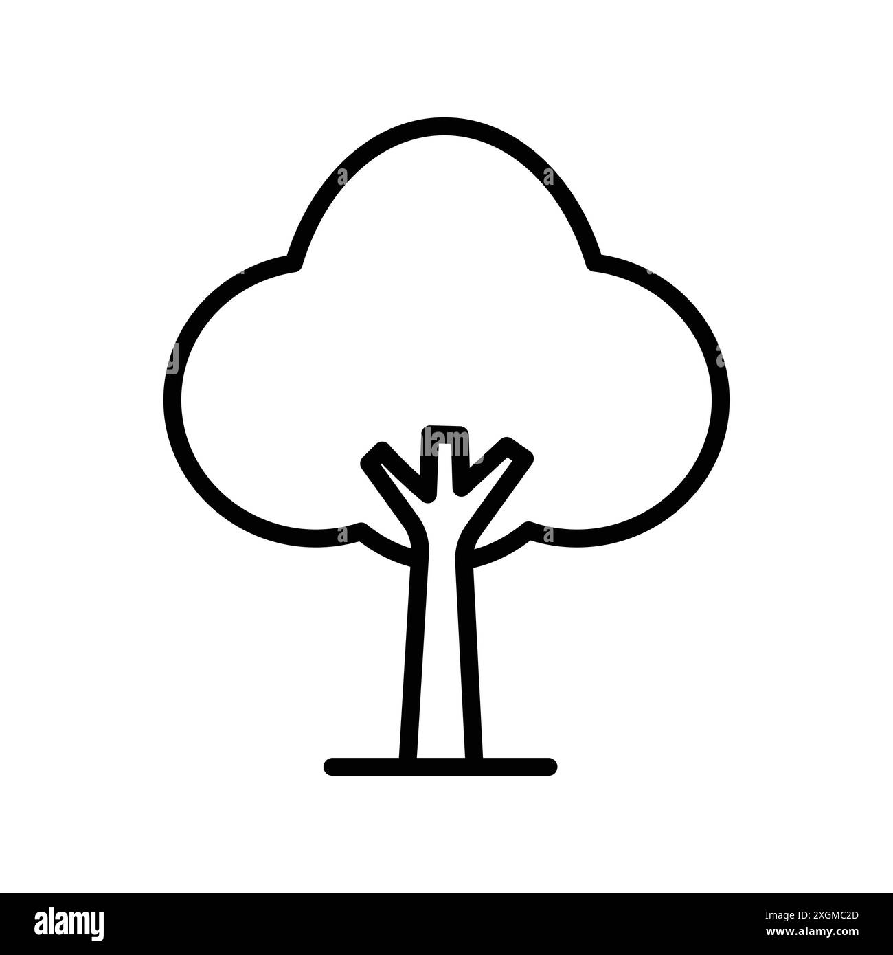 tree icon vector design template in white background Stock Vector Image ...