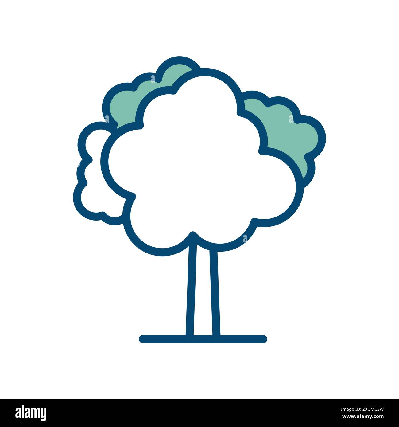 tree icon vector design template in white background Stock Vector