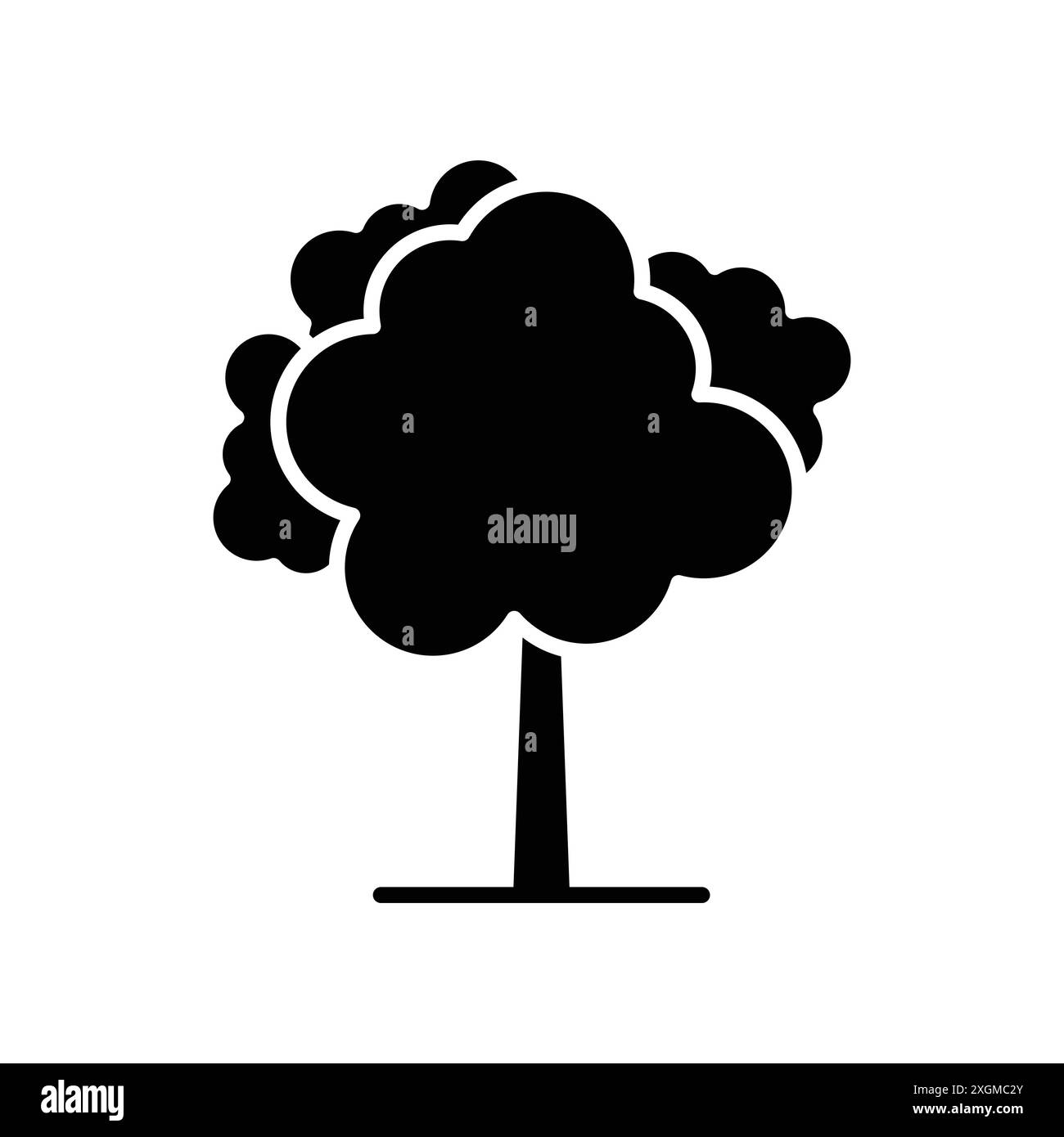 tree icon vector design template in white background Stock Vector Image ...