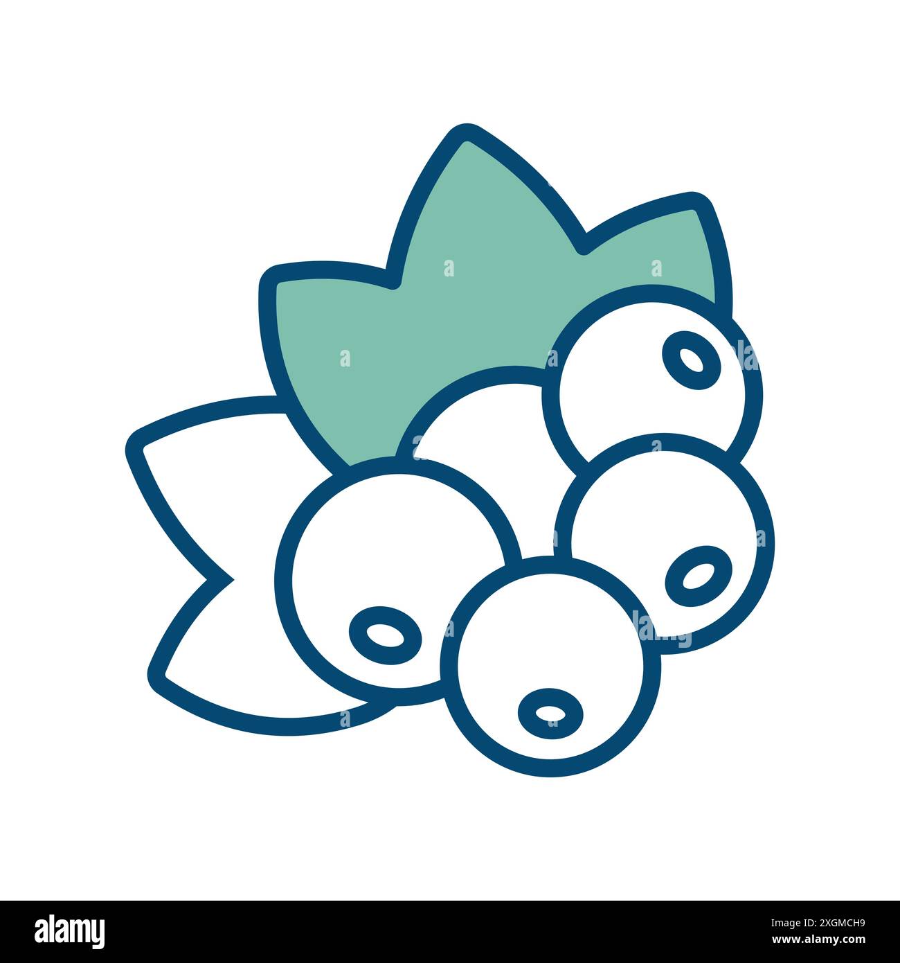 black currant icon vector design template in white background Stock Vector