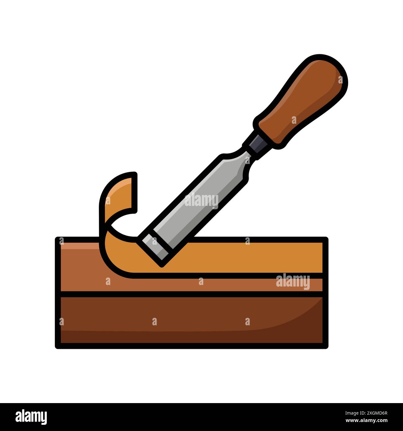 chisel icon vector design template in white background Stock Vector ...