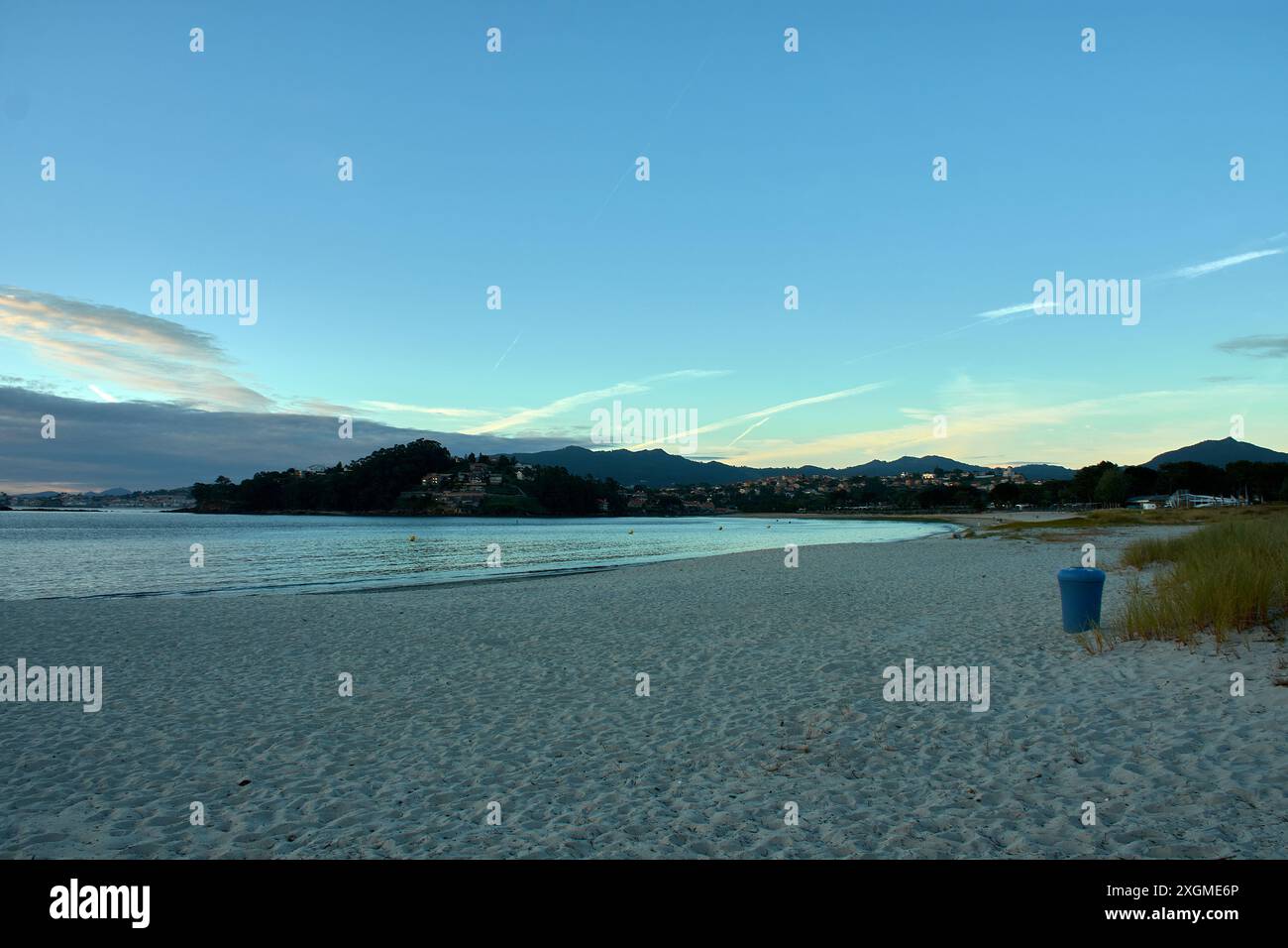 sunset-panoramic-view-of-ladeira-beach-in-sabaris-baiona-with-the