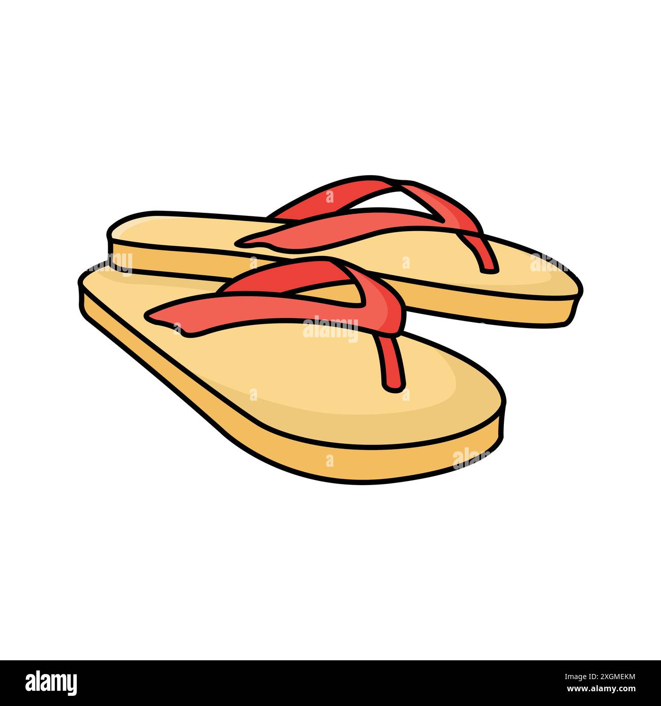 flip flop icon vector design template in white background Stock Vector ...
