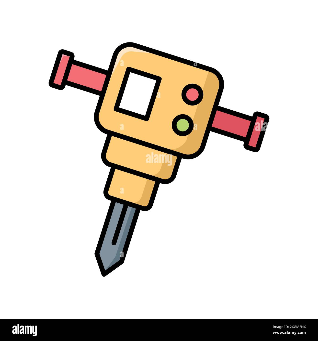 jack hammer icon vector design template in white background Stock Vector
