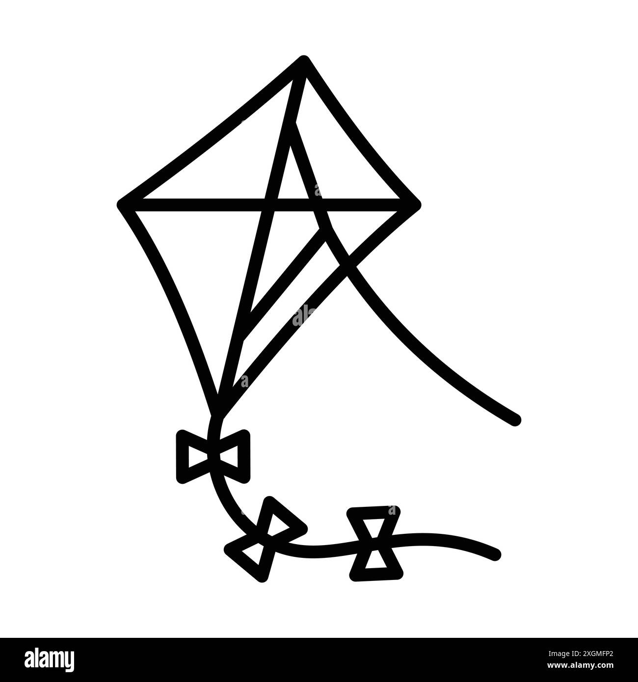 kite icon vector design template in white background Stock Vector Image ...