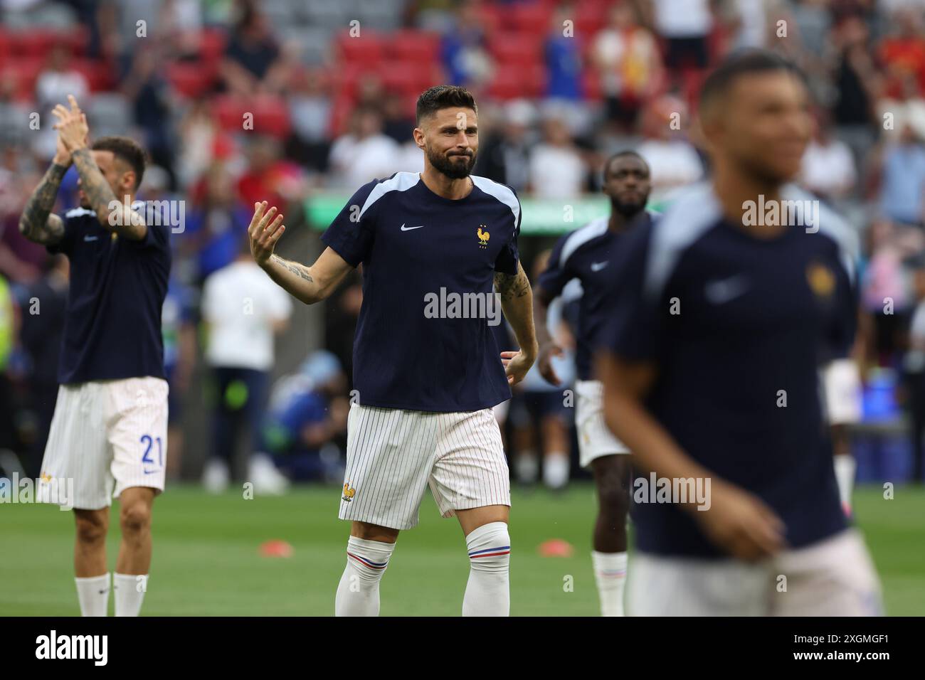 Munich , Germany 09.07.2024 Olivier Giroud of France during warmup