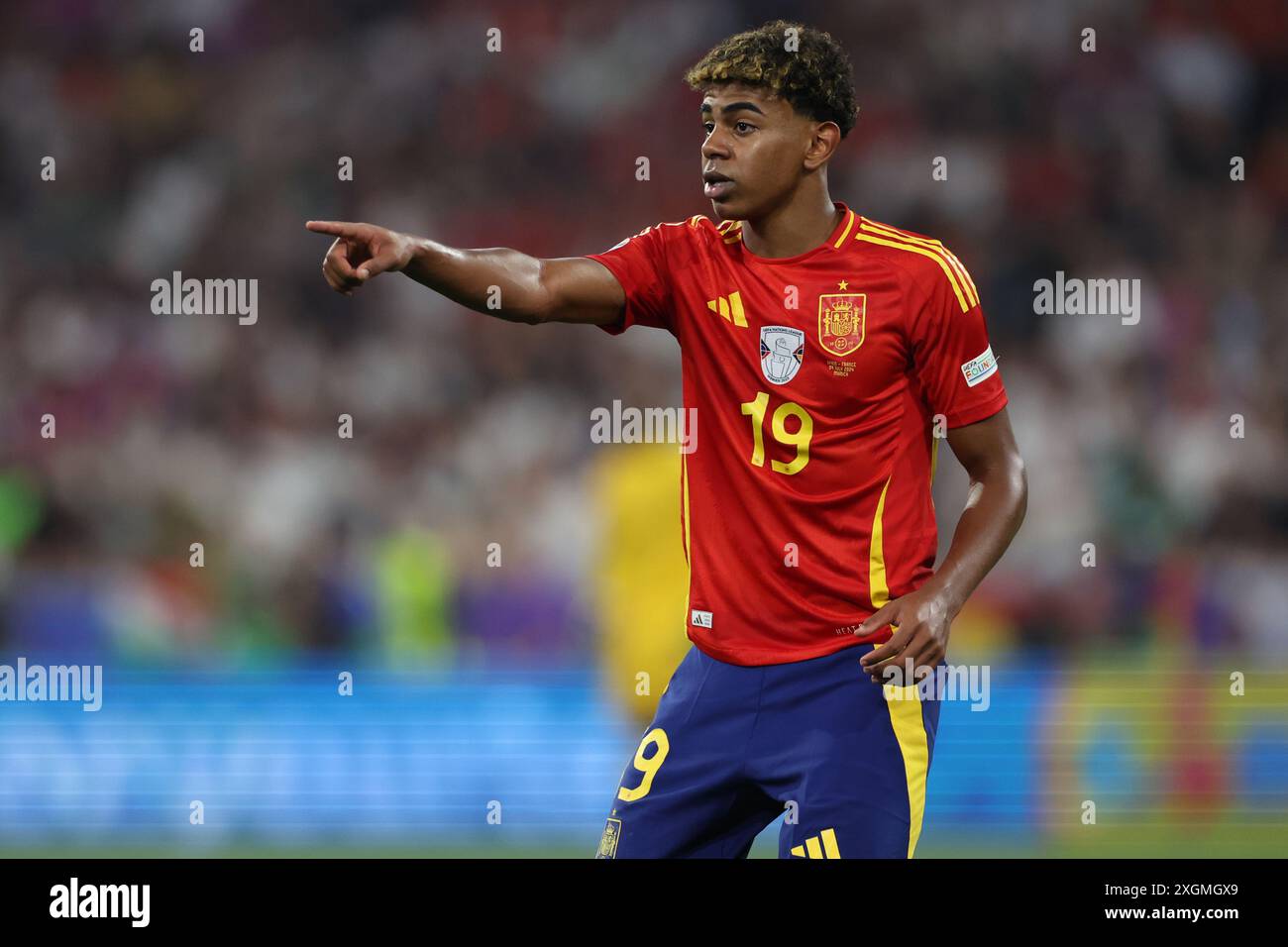 Munich , Germany 09.07.2024: Lamine Yamal of Spain during the UEFA EURO