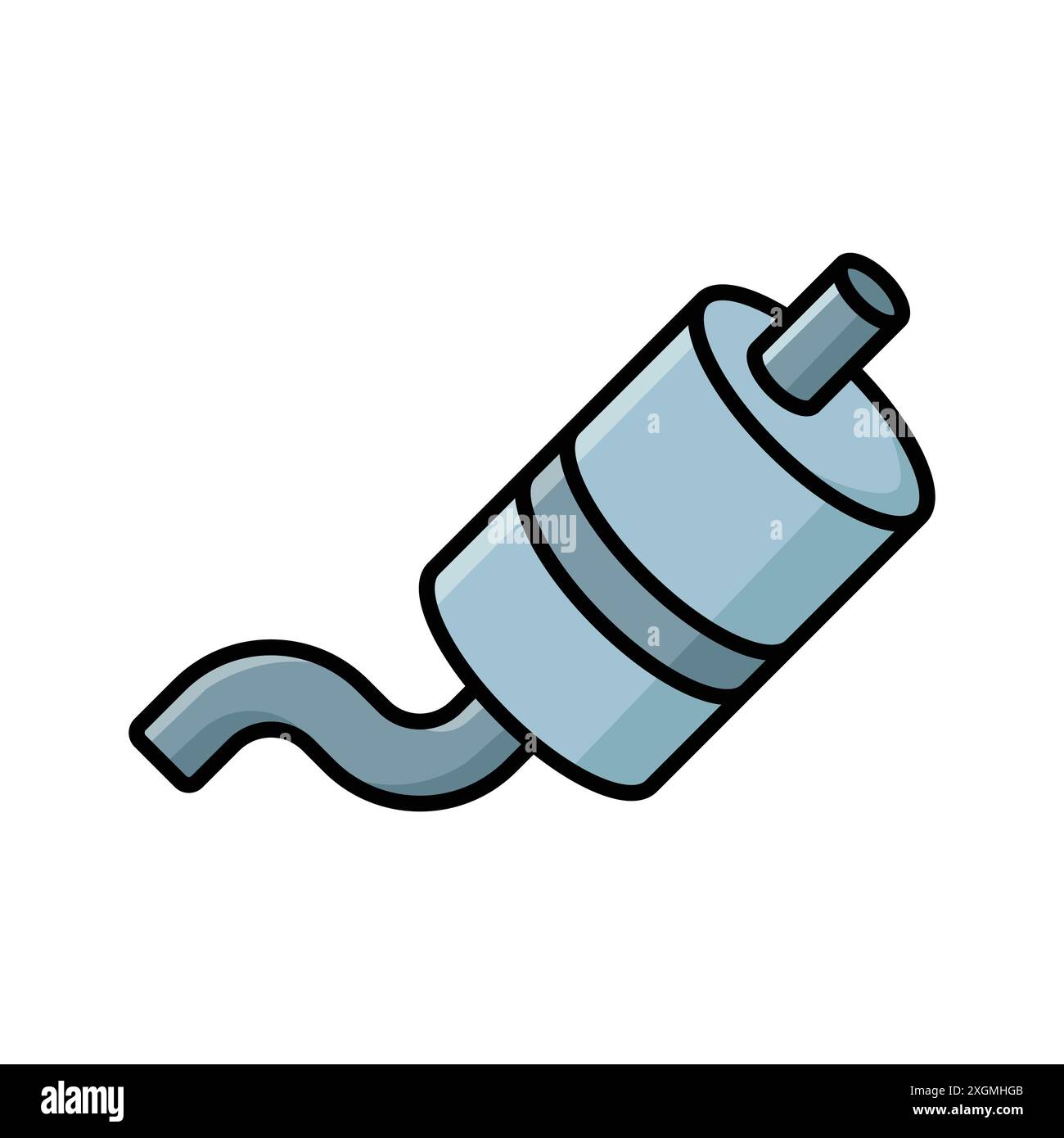 muffler icon vector design template in white background Stock Vector