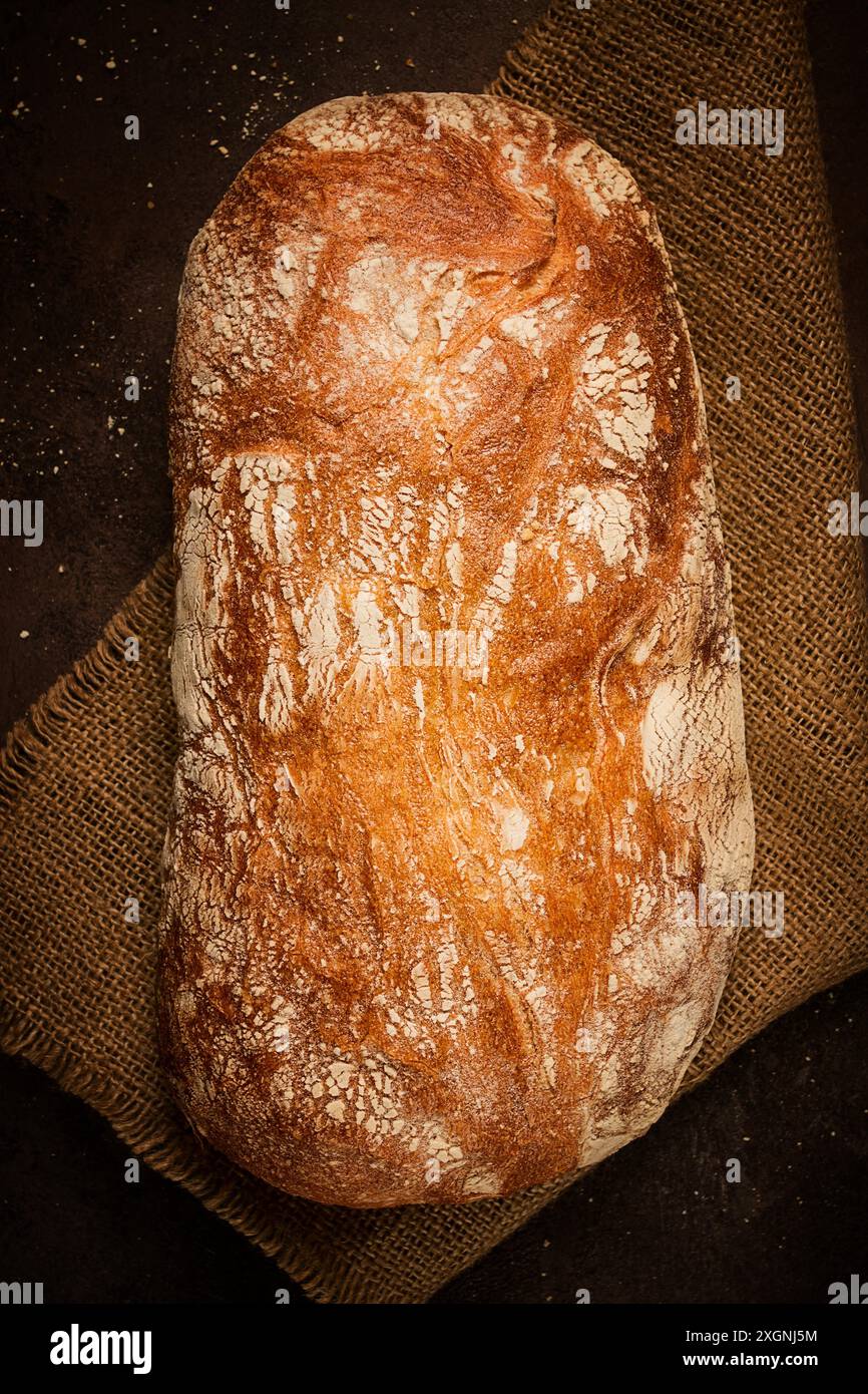 Fresh whole grain bread, rye, top view, without people Stock Photo - Alamy