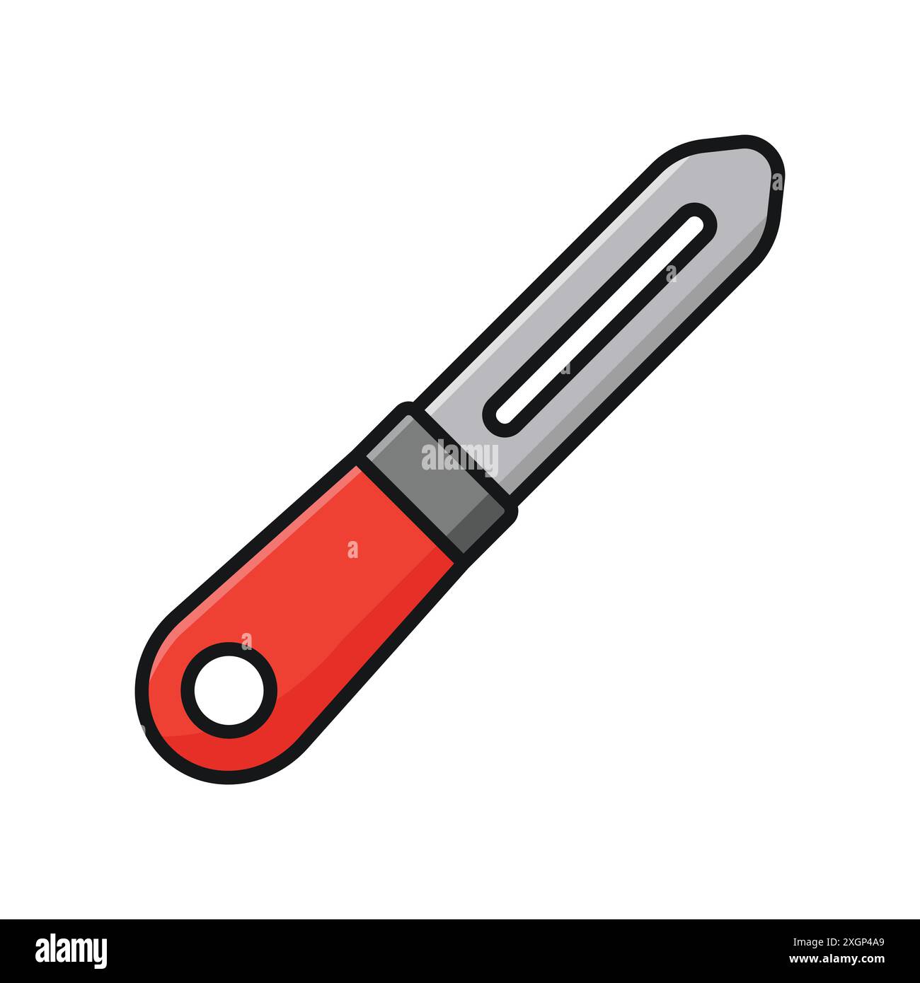 peeler icon vector design template in white background Stock Vector