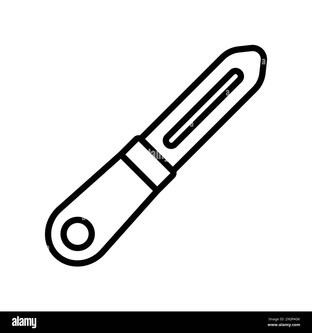 peeler icon vector design template in white background Stock Vector