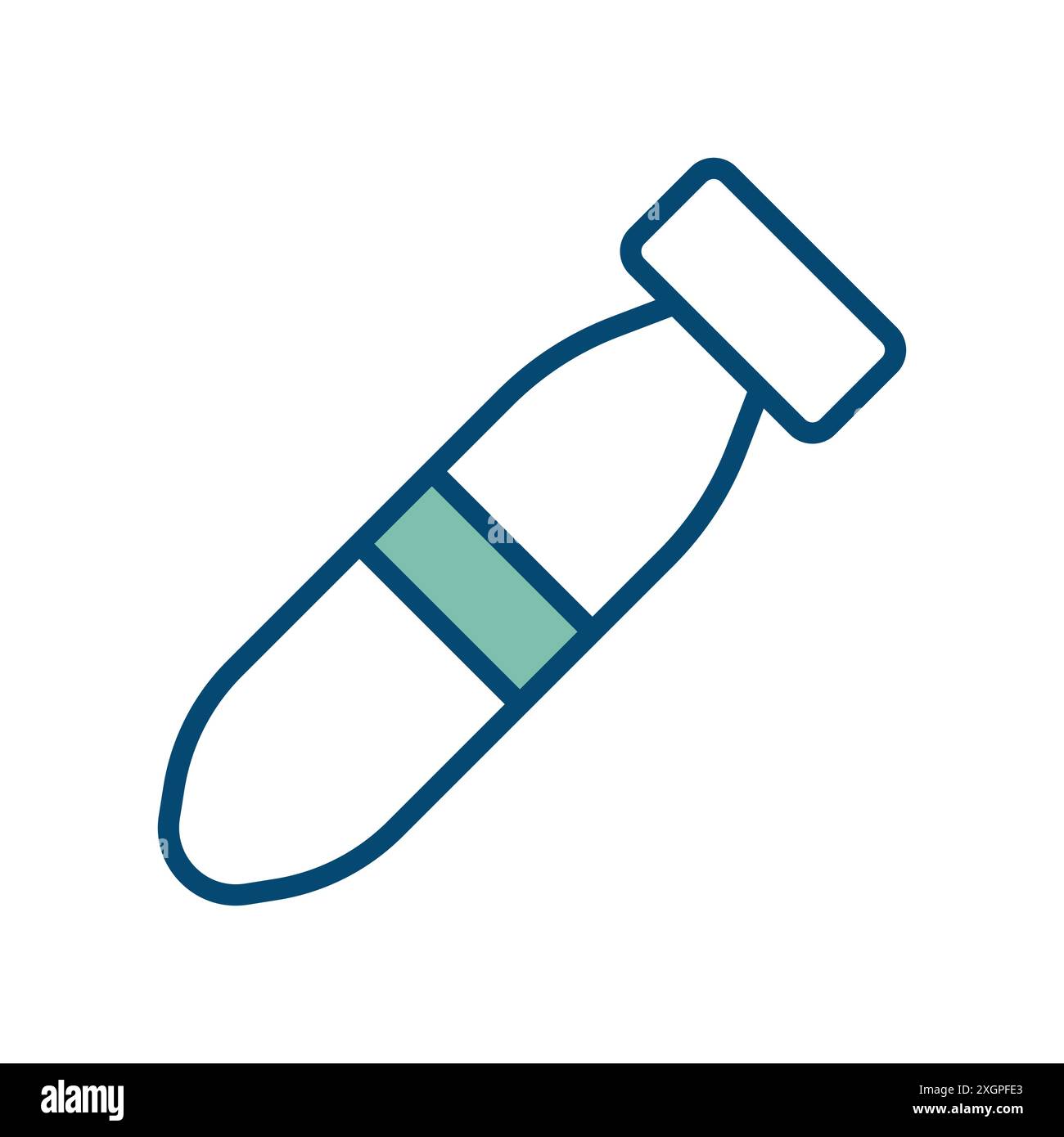 torpedo icon vector design template in white background Stock Vector