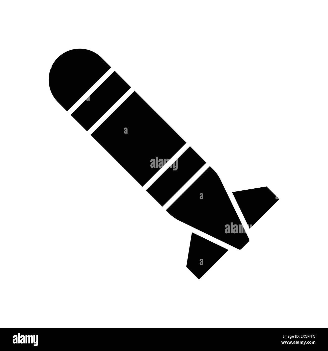 torpedo icon vector design template in white background Stock Vector