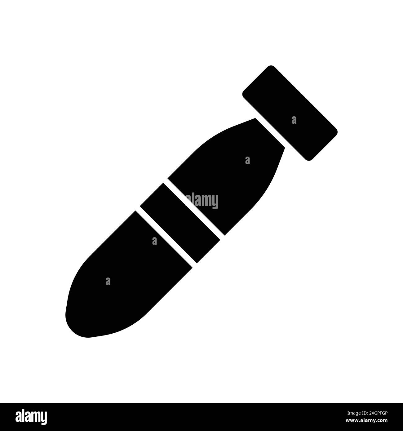 torpedo icon vector design template in white background Stock Vector