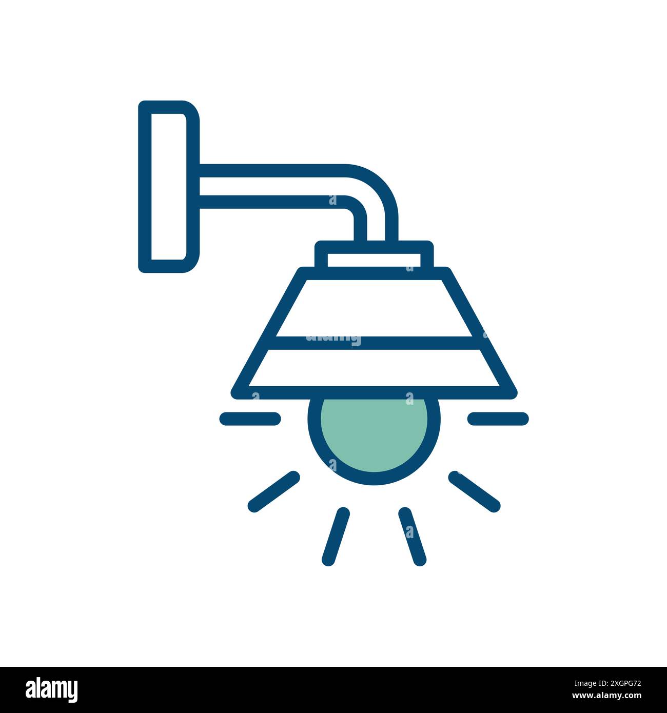 wall lamp icon vector design template in white background Stock Vector