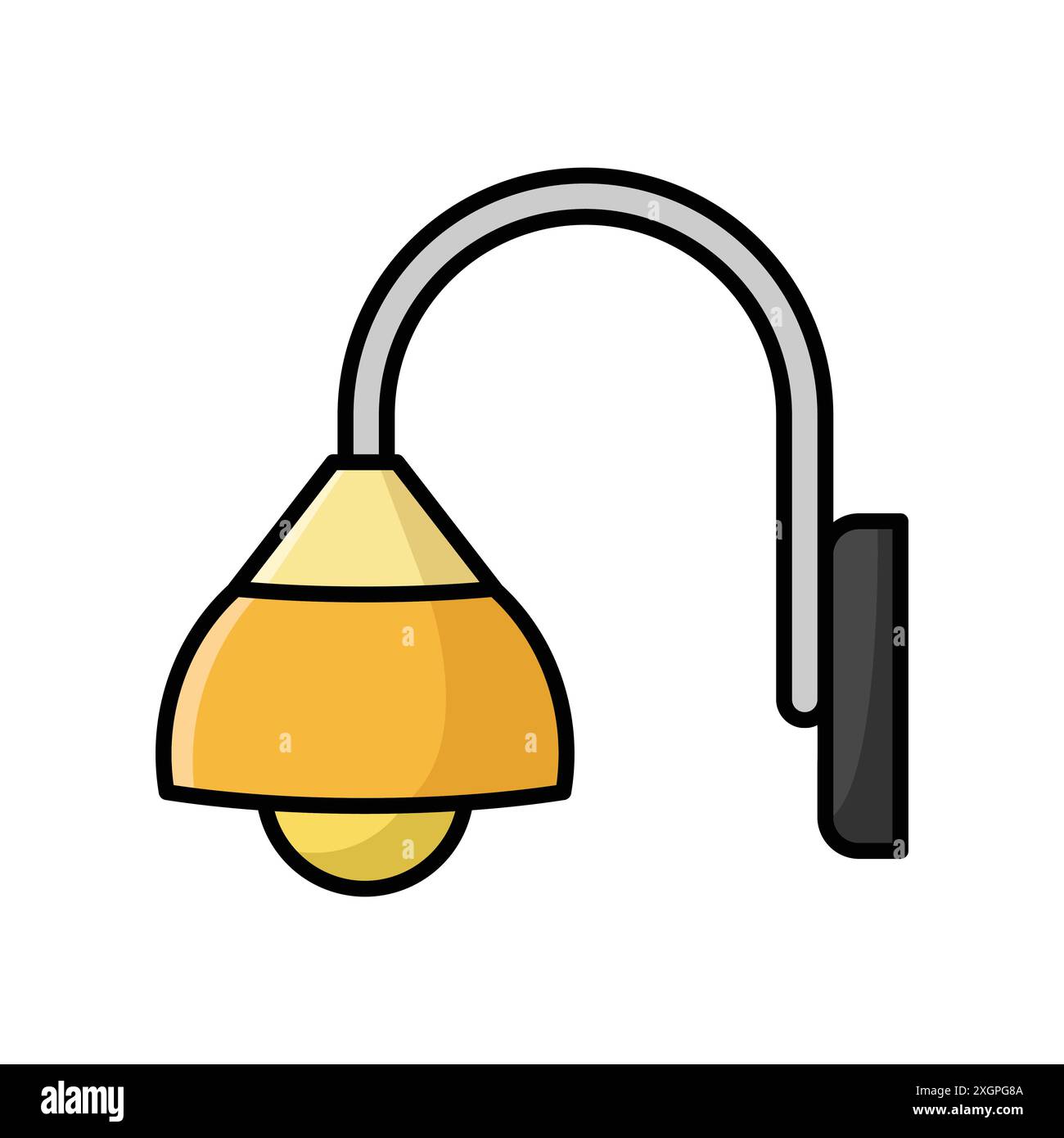 wall lamp icon vector design template in white background Stock Vector