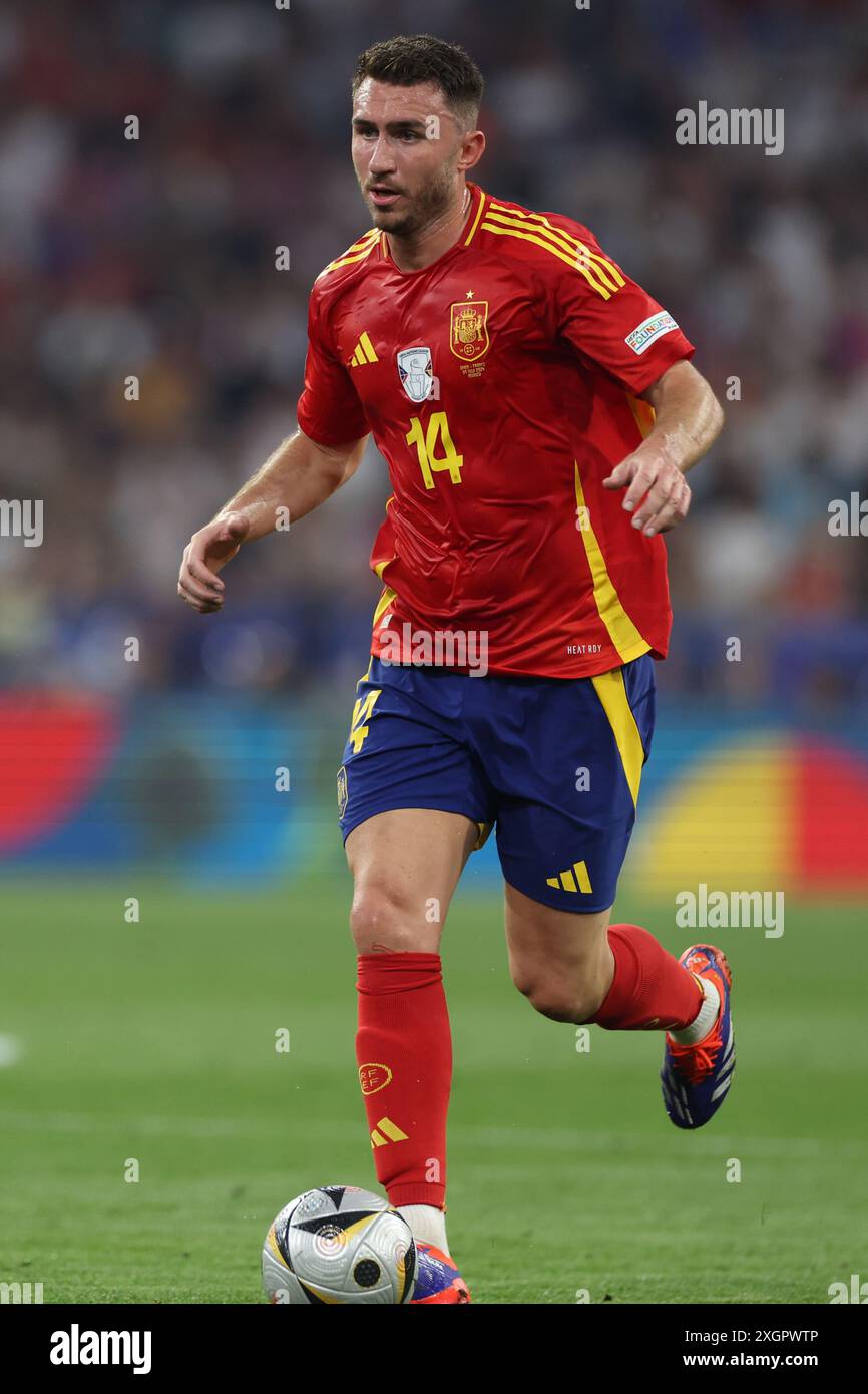 Munich , Germany 09.07.2024 Aymeric Laporte of Spain during the UEFA