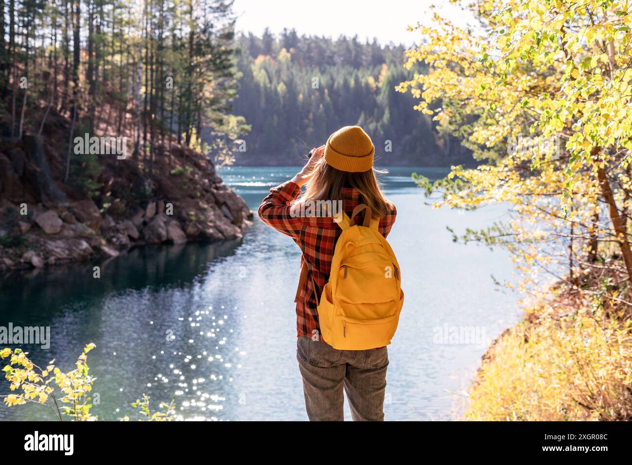 Observing Rear View Person birdwatching birding hi-res stock photography and images - Alamy