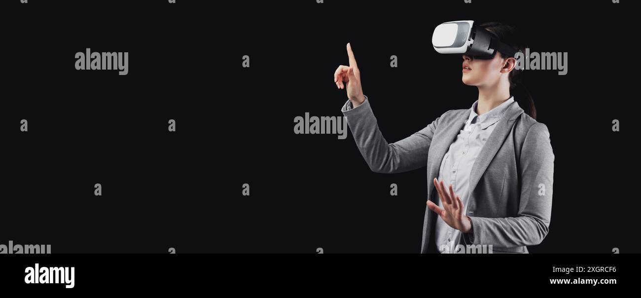 New reality future concept virtual hi-res stock photography and images ...
