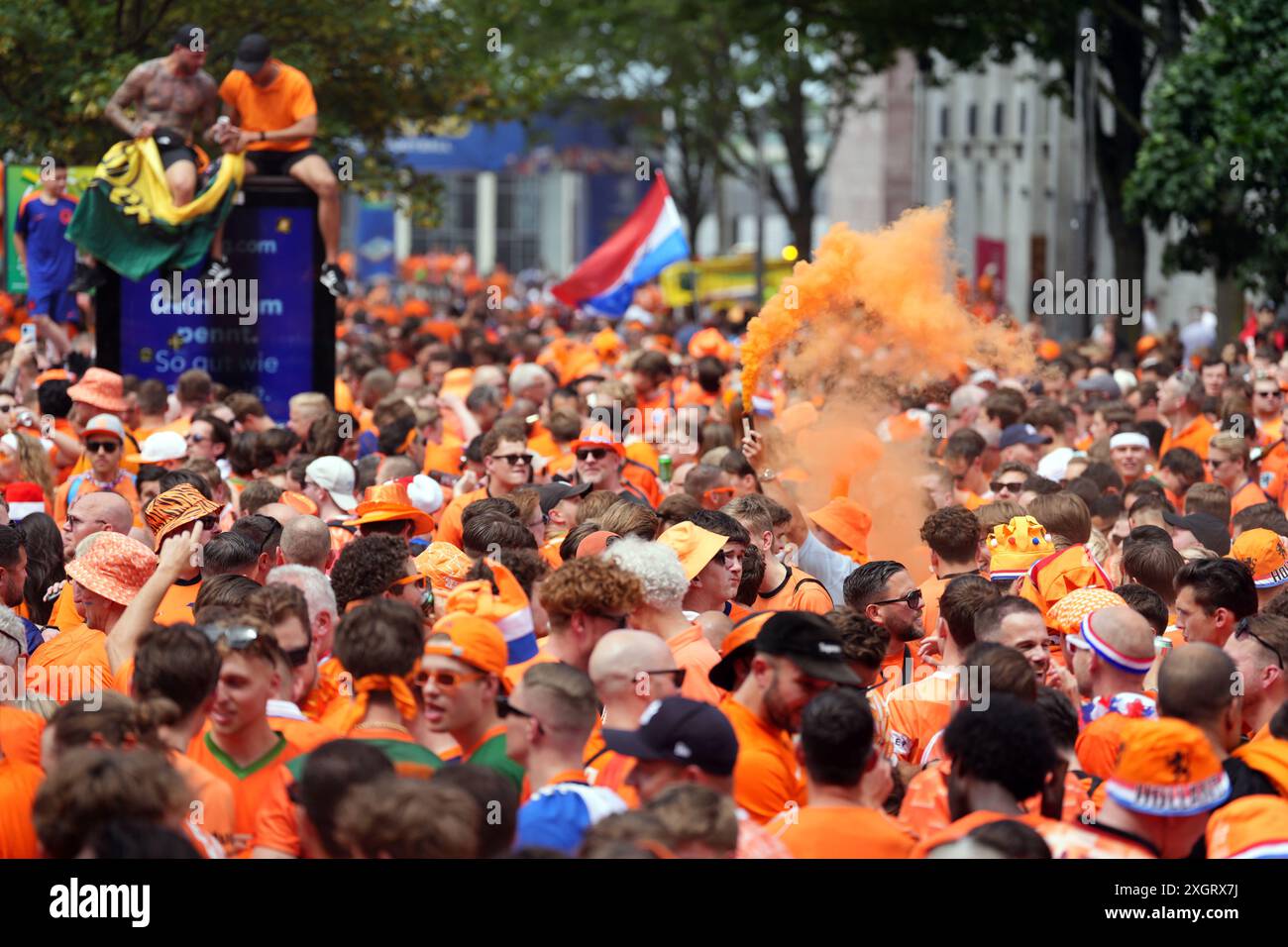 Netherlands fans ahead of the UEFA Euro 2024, semi-final match between ...