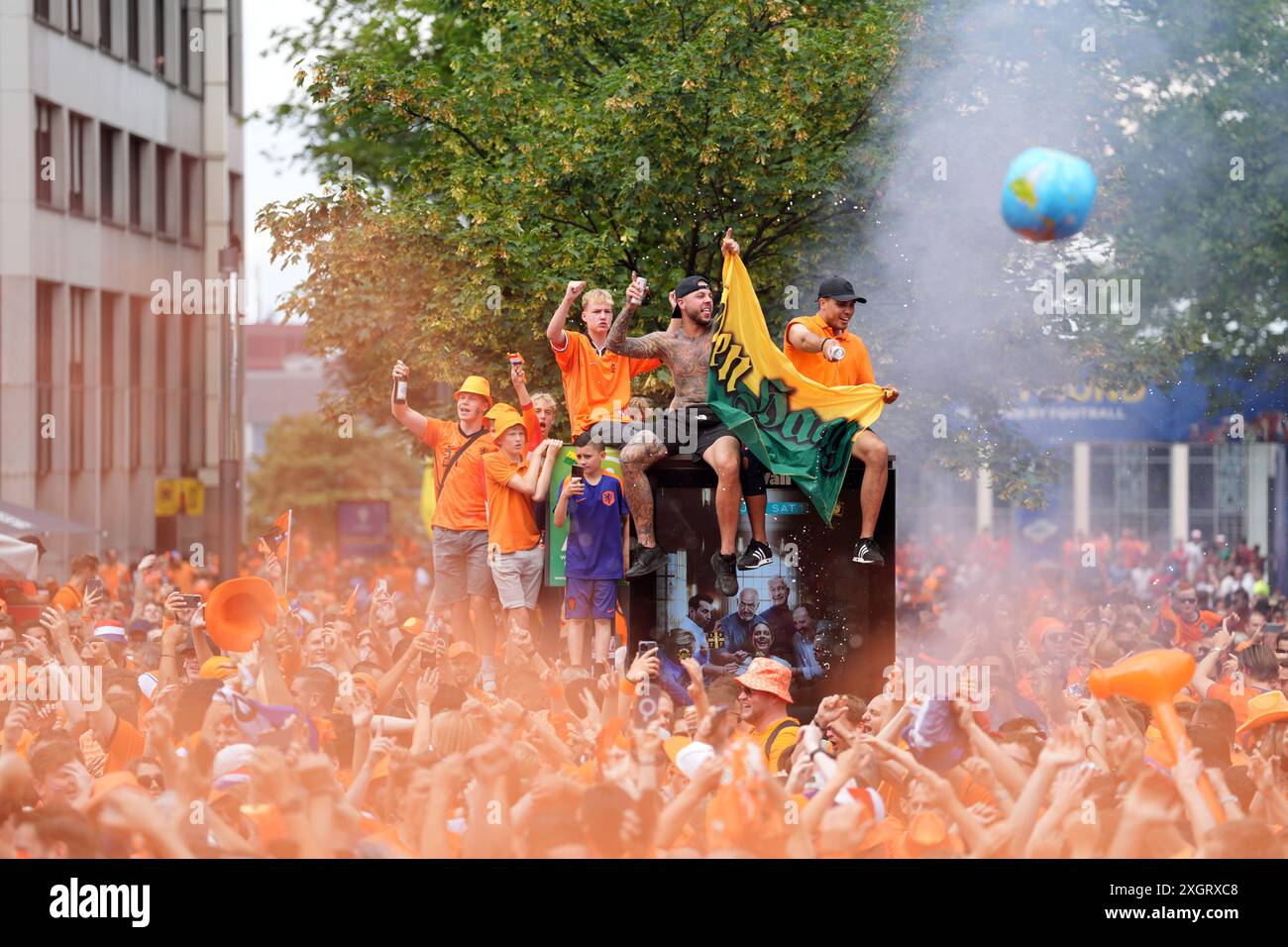 Netherlands fans ahead of the UEFA Euro 2024, semi-final match between ...