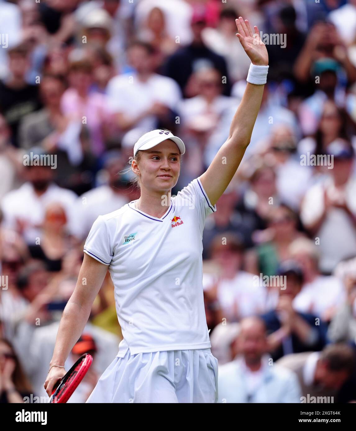 Elena Rybakina Celebrates Beating Elina Svitolina On Day Ten Of The 2024 Wimbledon Championships 5865