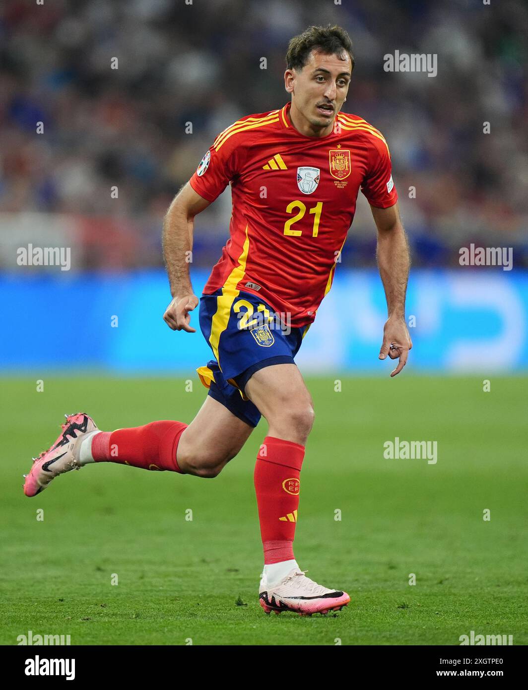 Spain's Mikel Oyarzabal during the UEFA Euro 2025, semifinal match at