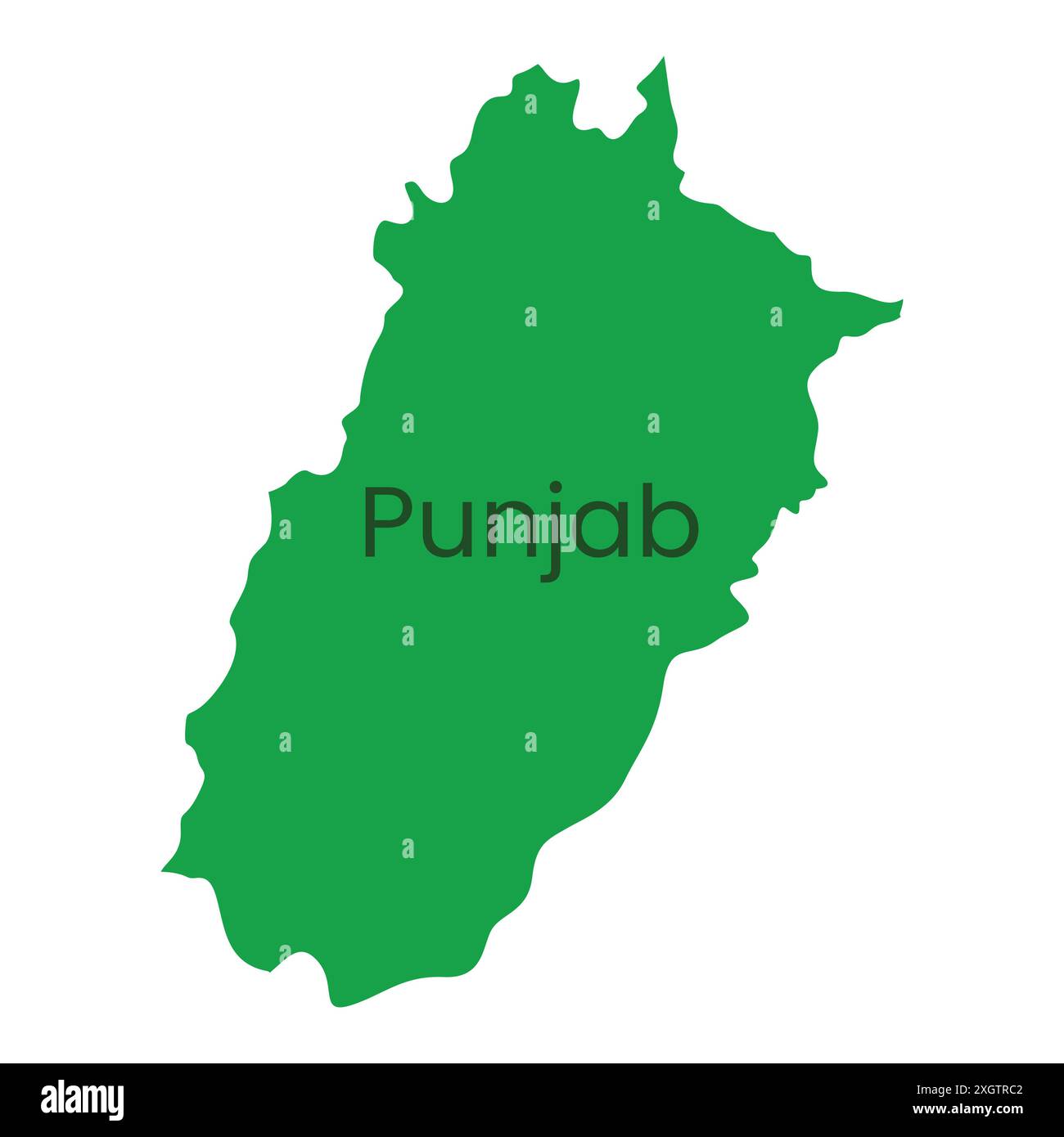 Punjab Province of Pakistan vector icon. Punjab Province State Map icon ...