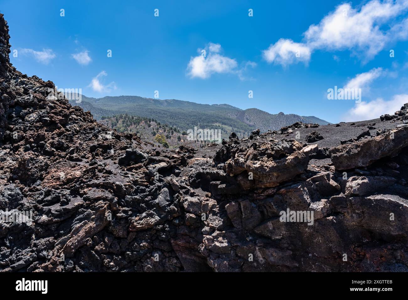 Real Volcano Rocks A recent volcanic rock formed by lava cooling on the island of La Palma ...