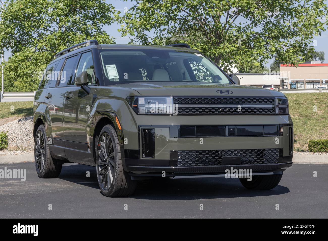 Noblesville - July 7, 2024: Hyundai Santa Fe Calligraphy display ...