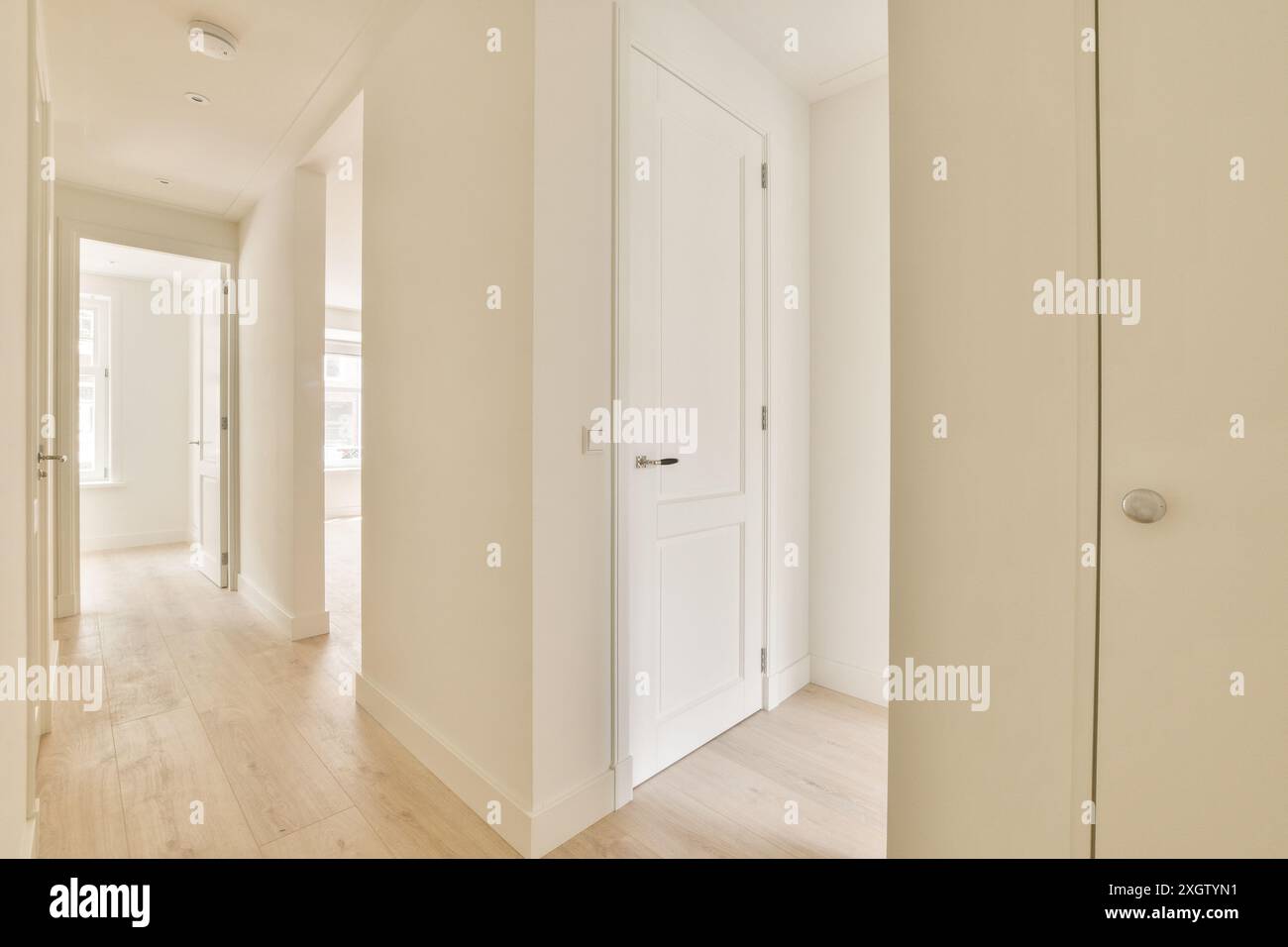 Visual Reference: Bright Modern Hallway Featuring A Minimalist Interior Design With