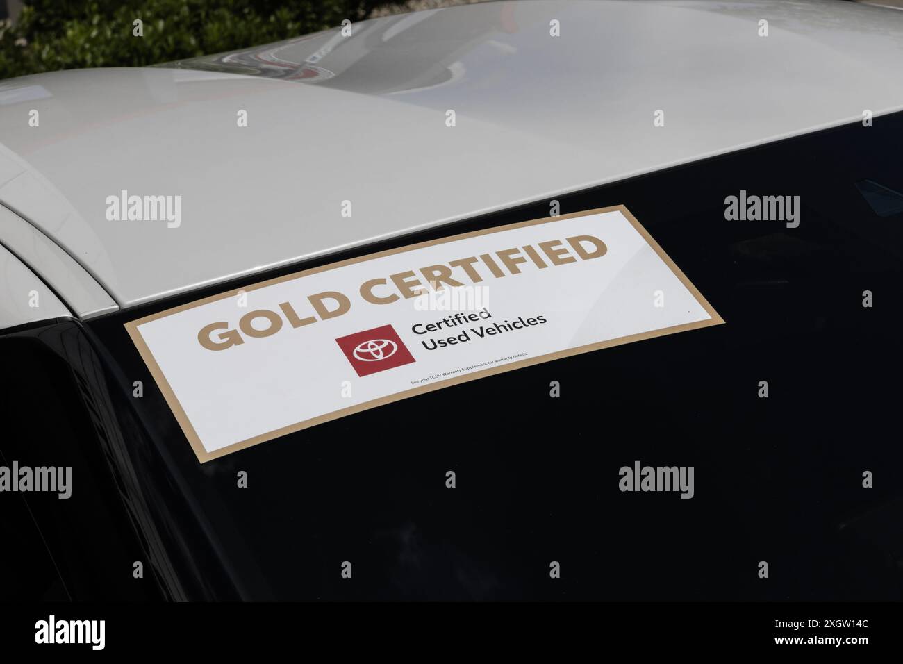 Noblesville - July 7, 2024: Toyota Gold Certified Used Vehicle logo ...